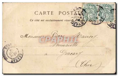 Paris — Arco do Triunfo do Carrousel — Importado — Verso