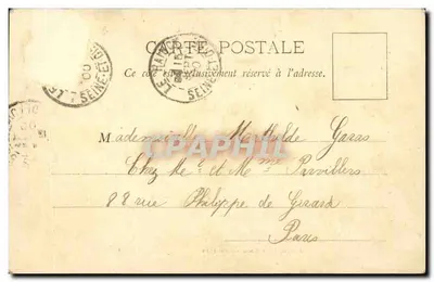 Paris - O Leão de Belfort — editor A. Turtile, Paris, número de série não visível — Verso