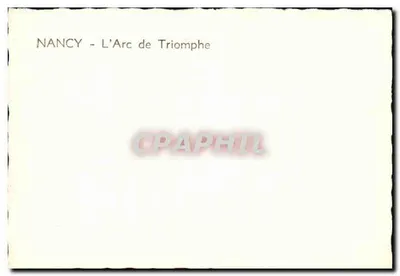 NANCY - Arc de Triomphe — Rewers