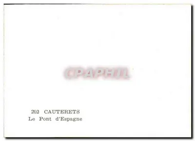 Cauterets — Most Hiszpański — n°202 — Rewers