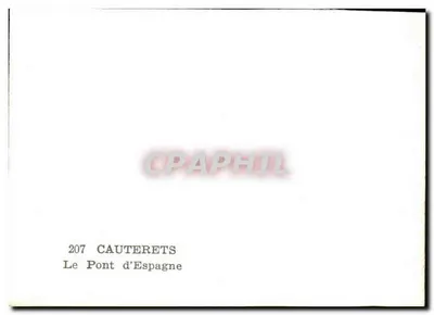 Cauterets — Most Hiszpański — n°207 — Rewers