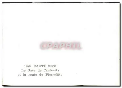 De Gave de Cauterets en de weg naar Pierrefitte — Cauterets — 1256 — Achterkant