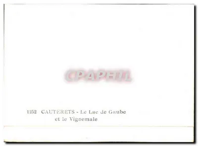 Cauterets - Jezioro Gaube i Vignemale — Rewers