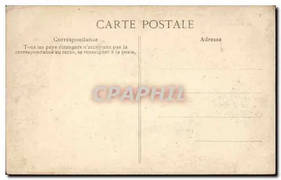 París — Plaza de la Concordia — La Estatua de Estrasburgo y el Club Automovilístico de Francia — Reverso