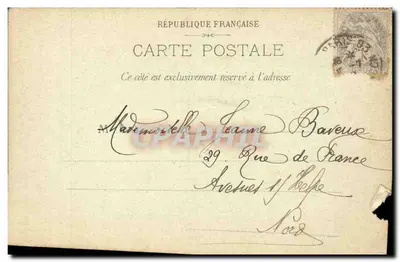 París — Fuente de los Médicos (Luxemburgo) — París, 19 de abril de 1902 — Reverso