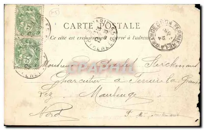 PARIS. Buttes Chaumont — La Passerelle — onbekende uitgever, n° 168 — Achterkant