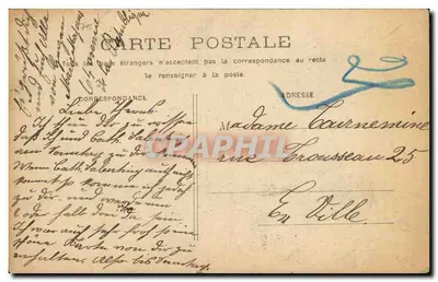 Paryż - Instytut Francji — widok z nabrzeża z łodziami i mostem — wydawca nieznany — Rewers