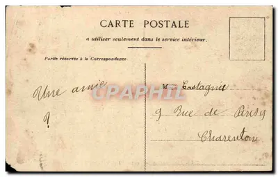 Montmartre — Les trois Amis de la rue Cortot — G. C. A., Paris — Verso