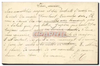 Girl with a Bouquet of Roses — Souvenir d'Affectation — unknown publisher — Back