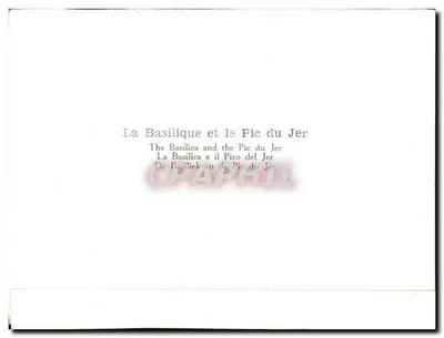 La Basilica e il Pic du Jer — Verso