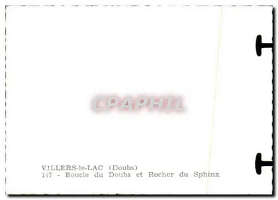 Villers-le-Lac (Doubs) — Schleife des Doubs und Felsen des Sphinx — 147 — Rückseite