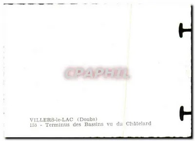 Villers-le-Lac (Doubs) — Ansicht des Endpunkts der Bassins von Châtelard — 155 — Rückseite