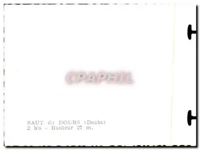 Salto do Doubs — Altura 27 m — n° 2 bis — Verso