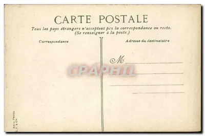 Paryż. Izba Deputowanych — widok budynku z kolumnadami i statuami — wydawca L.V. & Cie, nr 1183 — Rewers