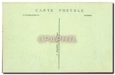 Panorama di Parigi Cartolina d'epoca verso il Louvre a sinistra la Senna e Notre-Dame a destra — Verso