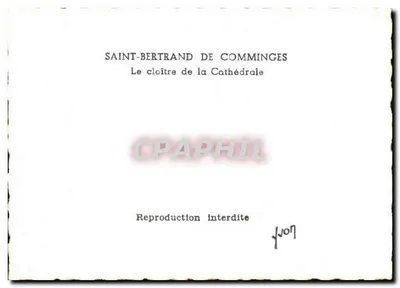 Saint-Bertrand de Comminges — O claustro da Catedral — Verso