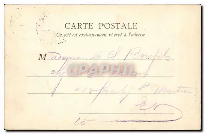 Parijs — Nationale Archieven — Zaal van de Prins van Soubise — G. F. Paris — Achterkant