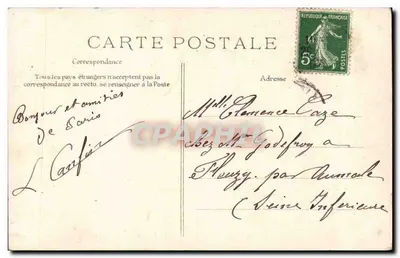 Porta do Bom Sucesso de Paris — editor E.D. — série de quatro vistas — Verso