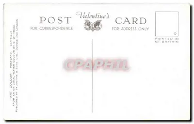 Fontanna i skałkowy ogród, Southsea — A.1767 — Valentine's Card, E.W. Trick, Dundee & Sons Ltd. — Rewers