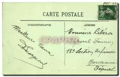 Tours — El Nuevo Ayuntamiento y la Rue Nationale — LL — Reverso