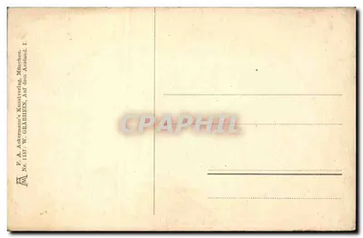 Daims na polu — scena przyrody — wydawca W. Grabhein, n° 1187 — Rewers