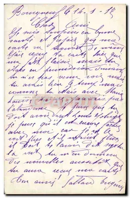 Jovem mulher sentada com rosas — 'Um suave juramento sussurrado em voz baixa' — La Pensée n°508 — Verso