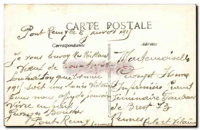 Piloto de avião — carta postal humorística — Phébus n°3153 — Verso