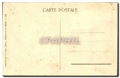 Strasbourg — Pałac Komisarza Generalnego — Braun & Cie, Dornach H.-Rhin — Rewers