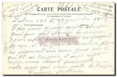 PARIS — Oper — Widok z Opery Garniera — Karta pocztowa — Rewers