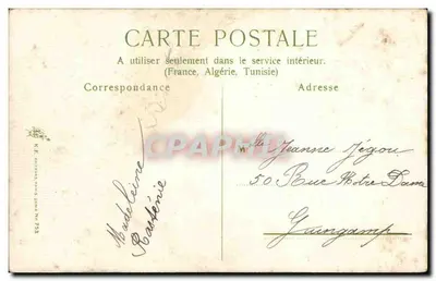 Lavande — dekoracyjna karta pocztowa — K.E. BOUTINAS, seria N° 733 — Rewers