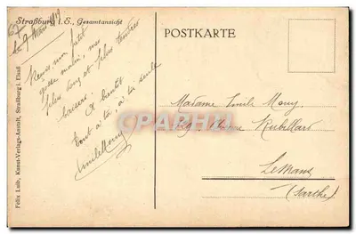 Strasburg — ogólny widok — Felix Luhb, Straßburg i. E. — Rewers