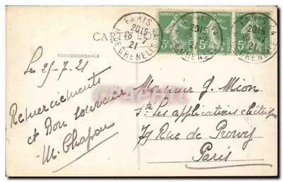 Parigi - La Madeleine — editore C.-L.-B, n° 18 — Verso