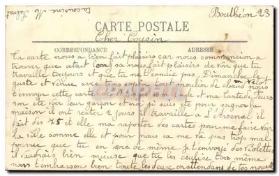 Bourges — Fachaça Sul do Palácio Jacques-Cœur — LL. — Impressora Regional J. FOUCHIER — Verso