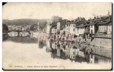 Épinal — Vieilles Maisons du Quai Rualmenil — L.L.