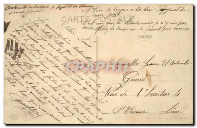 Lourdes — Zamek widziany z Tarasy Rozmarynnej — Fototypia Labouche frères, Toulouse, nr 297 — Rewers