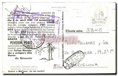 Cala San Vicente — praia e falésias — editor MALLORCA — Verso