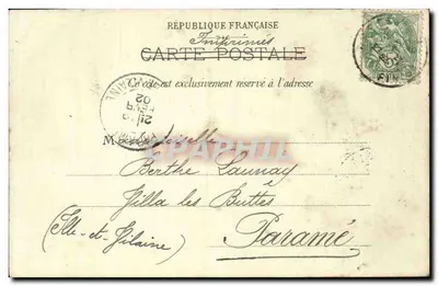 Paris — Estátua de Henri IV (Pont-Neuf) — Paris, n°47 — Verso
