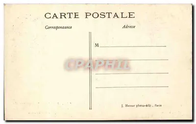 Paryż - Panorama Arcu Triumfalnego z balonu — J. H. Depore, n° 945 — Rewers