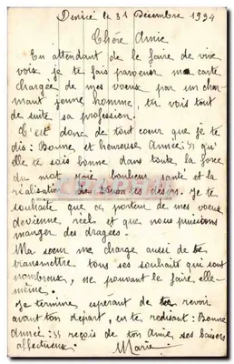 Jovem homem segurando um buquê — Boa Ano Novo e Saudações Sinceras — Editor M. 488 — Verso