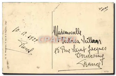 Liège — Kolumnada Pierwszej Sali Pałacu — Ed. G. Mendricus, Liège — Rewers