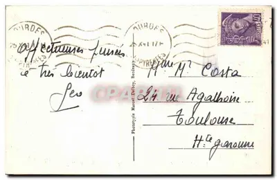 Lourdes (Htes-Pyr.) — Bazylika i Gave — M.D. — nr 13 — Rewers