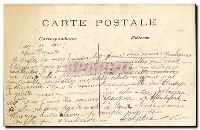 Les Colonnes, Place de la Nation — Paris — E. V. 852 — Verso