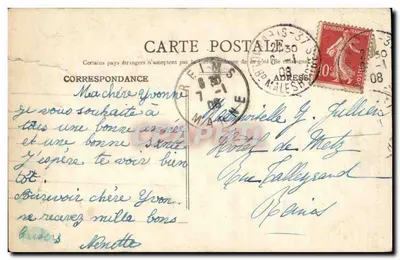Paris — Église Sainte-Clotilde-du-Mont — C. M. 116 — Rewers