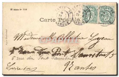 Canzone della Sposa — Orfana di Bonvouiller & M. Wigner — Serie N° 738 — Verso