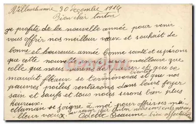 Kwitnące kwiaty miłości — Szczęśliwe Nowe Rok — wydawca anonimowy, n° 1958 — Rewers