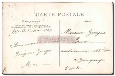 Para w ogrodzie róż — A. H. PARRAT, nr 499 — Rewers