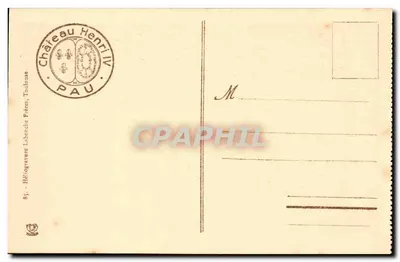 Pau - Castelo Henri IV - Salão de Espera — Edição Héritage Labonche Frères, n°7 — Verso