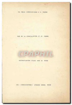 Rzym - Via della Conciliazione i S. Pietro — numer serii nieczytelny — Rewers