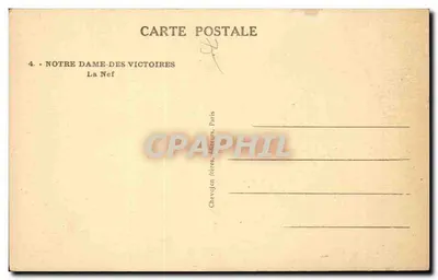 Notre-Dame-des-Victoires — Nef — Chevojon bracia, Paryż — Rewers