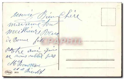 Bukiet tulipanów — Szczęśliwego dnia — wydawca Imag nr 2813 — Rewers